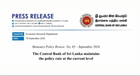 SL maintains the policy rate at the current level